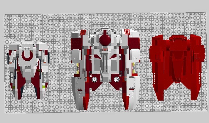 LEGO Star Wars 7679 75182 75342 Republic Fighter Tank comparison 3