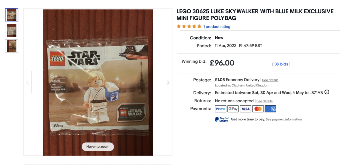 LEGO Star Wars 30625 LUKE SKYWALKER WITH BLUE MILK Review! (2022) + Skywalker  Saga Deluxe Edition! 