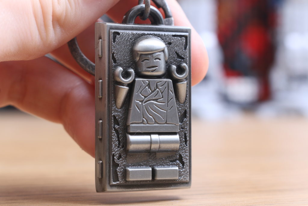 LEGO Star Wars Han Solo in Carbonite metal keychain gift with purchase VIP reward review 12