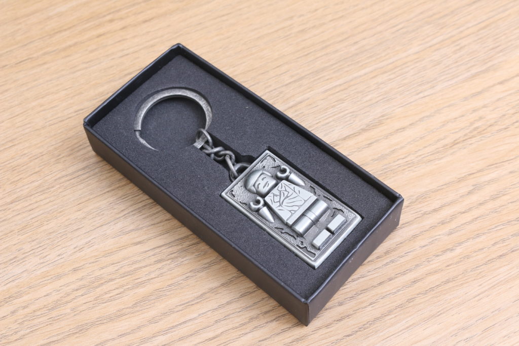 LEGO Star Wars Han Solo in Carbonite metal keychain gift with purchase VIP reward review 3