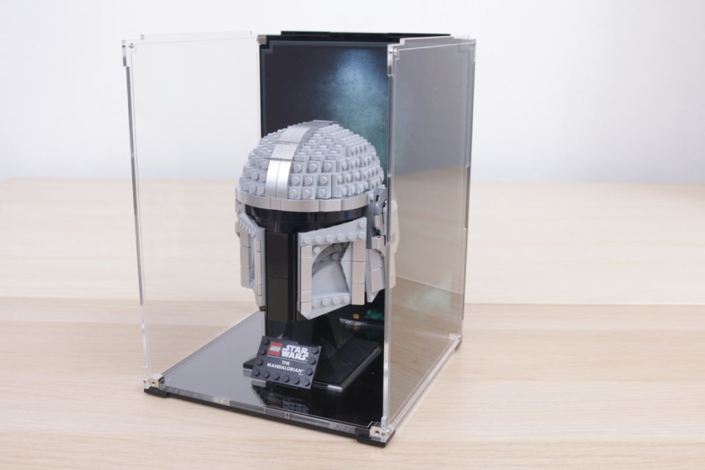 LEGO Star Wars Mandalorian Stormtrooper Scout Trooper Luke Skywalker Red Five Darth Vader Boba Fett Helmet Wicked Brick Display Case review 19 1024x683