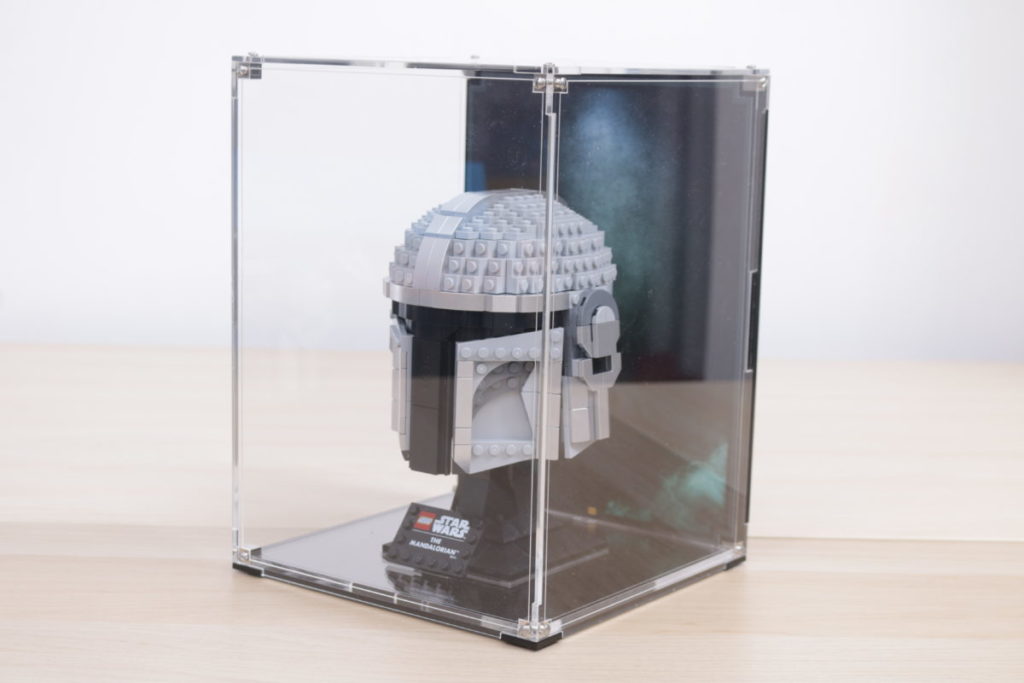 LEGO Star Wars Mandalorian Stormtrooper Scout Trooper Luke Skywalker Red Five Darth Vader Boba Fett Helmet Wicked Brick Display Case review 24 1024x683