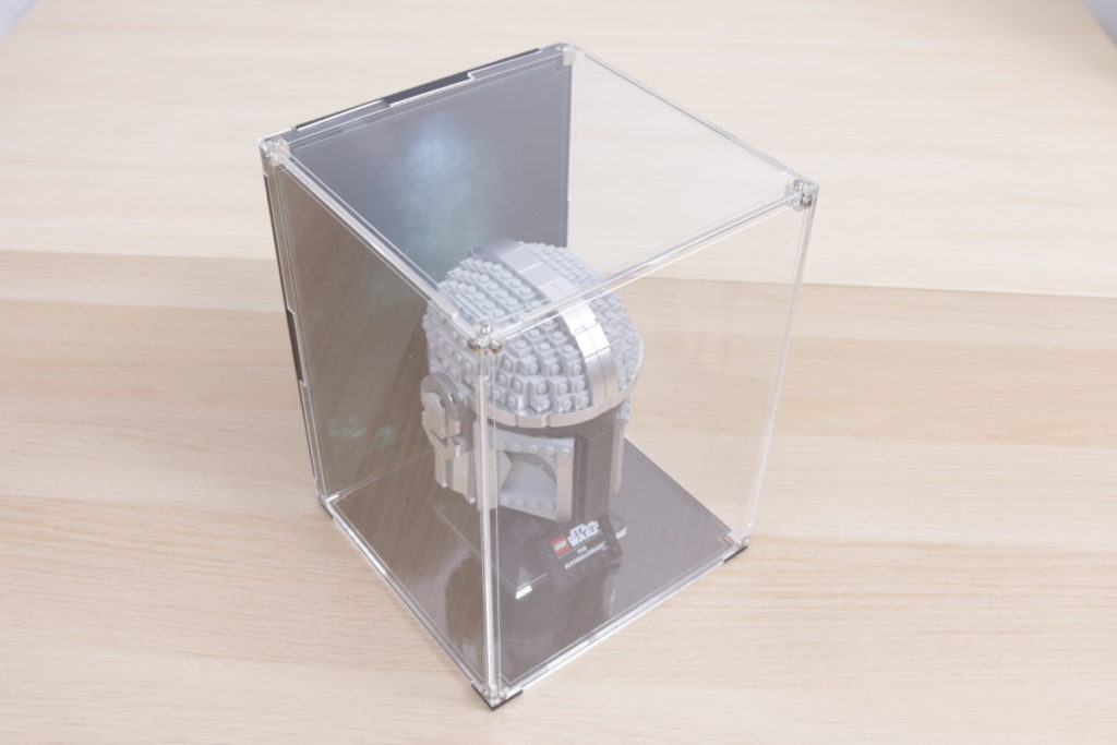 LEGO Star Wars Mandalorian Stormtrooper Scout Trooper Luke Skywalker Red Five Darth Vader Boba Fett Helmet Wicked Brick Display Case review 26 1024x683