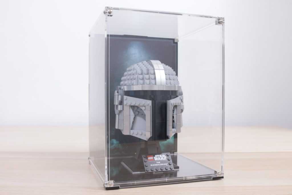 LEGO Star Wars Mandalorian Stormtrooper Scout Trooper Luke Skywalker Red Five Darth Vader Boba Fett Helmet Wicked Brick Display Case review 27 1024x683