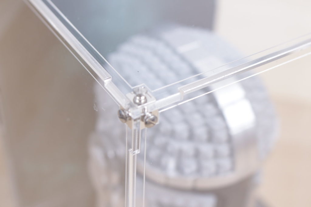 LEGO Star Wars Mandalorian Stormtrooper Scout Trooper Luke Skywalker Red Five Darth Vader Boba Fett Helmet Wicked Brick Display Case review 28 1024x683