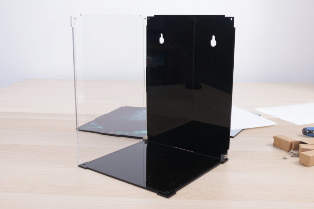 LEGO Star Wars Mandalorian Stormtrooper Scout Trooper Luke Skywalker Red Five Darth Vader Boba Fett Helmet Wicked Brick Display Case review 8 1024x683