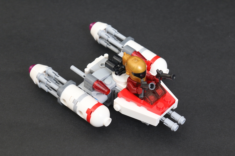 LEGO Star Wars Microfighters 75263 Resistance Y wing 75264 Kylo Ren&rsquo;s Shuttle and 75265 T 16 Skyhopper vs Bantha review 12