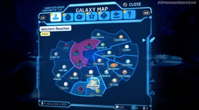 LEGO Star Wars Skywalker Saga Map