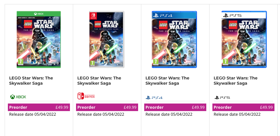 Updated LEGO Star Wars: The Skywalker Saga pre-order guide