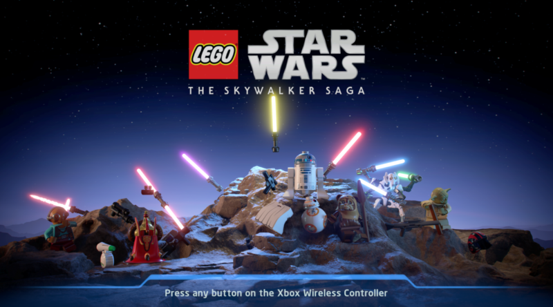 LEGO Star Wars The Skywalker Saga Missing title screen characters