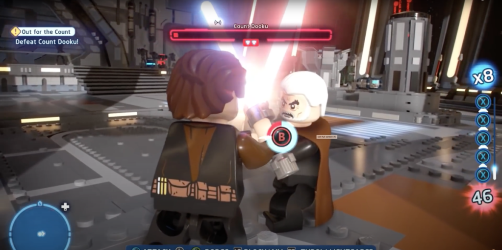 LEGO Star Wars The Skywalker Saga boss battle