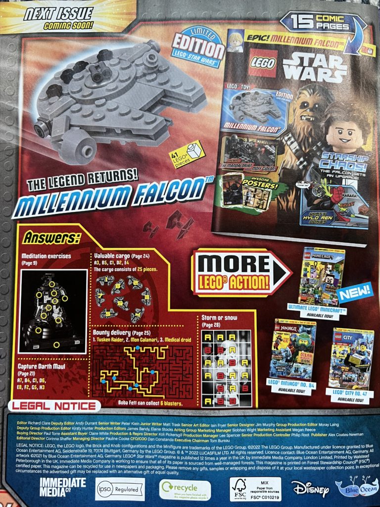 LEGO Star Wars magazine 79 next issue page