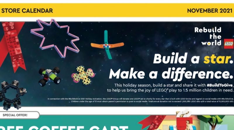 LEGO Store Calendar November 2021 front featured