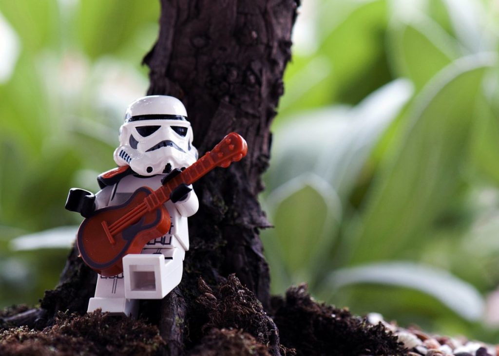 LEGO Stormtrooper guitar