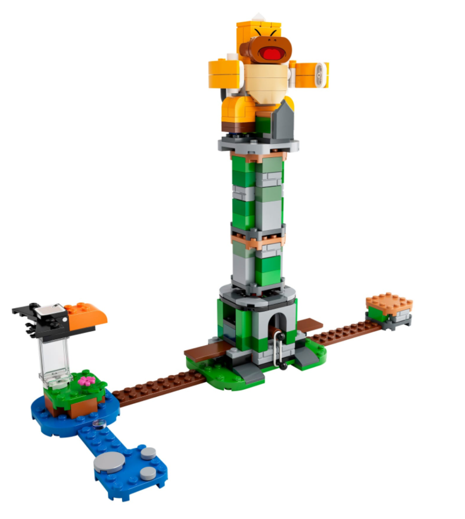 LEGO Super Mario 71388 Contenuti del set di espansione della torre rovesciata di Boss Sumo Bro