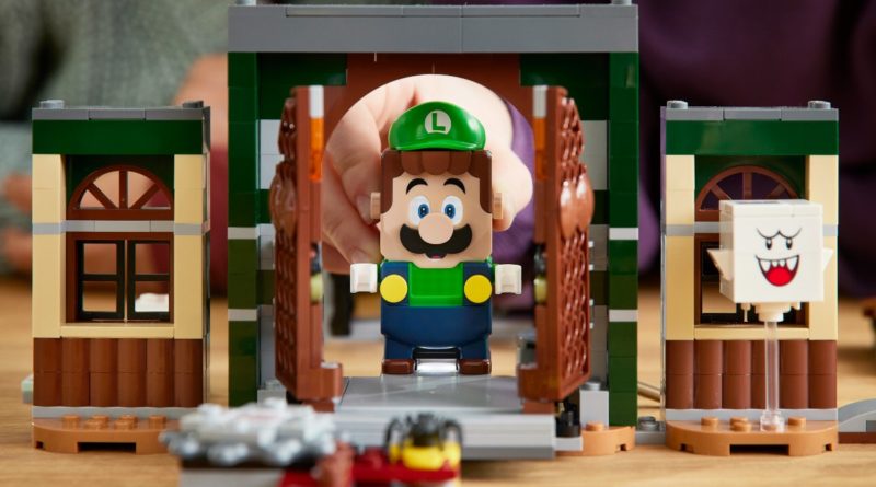 LEGO Super Mario 71399 Luigis Mansion Entryway Expansion Set လူနေမှုပုံစံကို အသားပေးဖော်ပြသည်