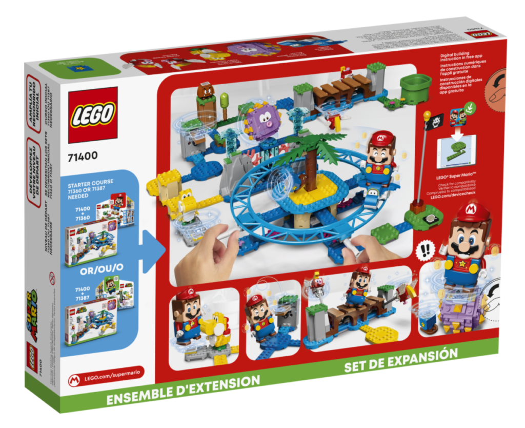 LEGO Super Mario 71400 Big Urchin Beach Ride Expansion Set box back