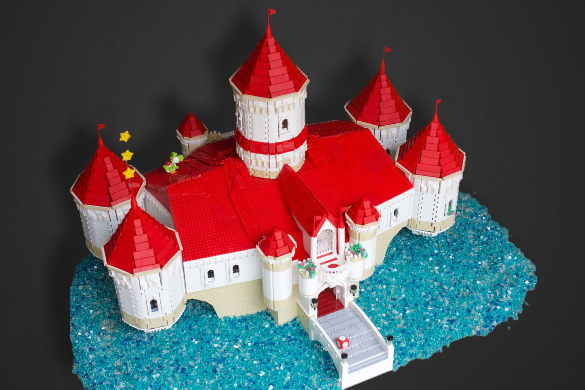 A LEGO Super Mario Peach's Castle has been made already