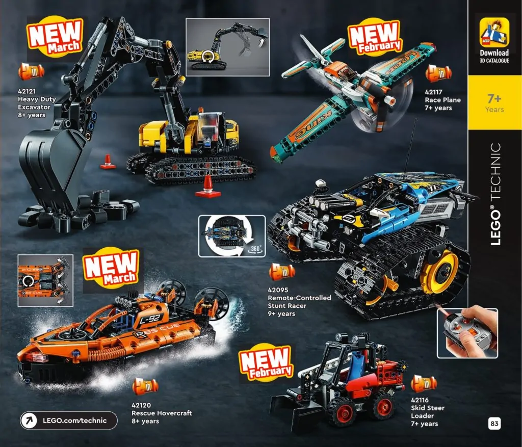 Technic Hovercraft and Excavator coming