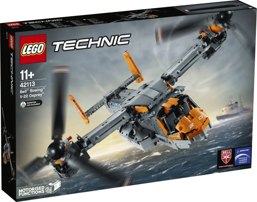 LEGO Technic 42113 Bell Boeing V-22 Osprey Helicopter set cancelled