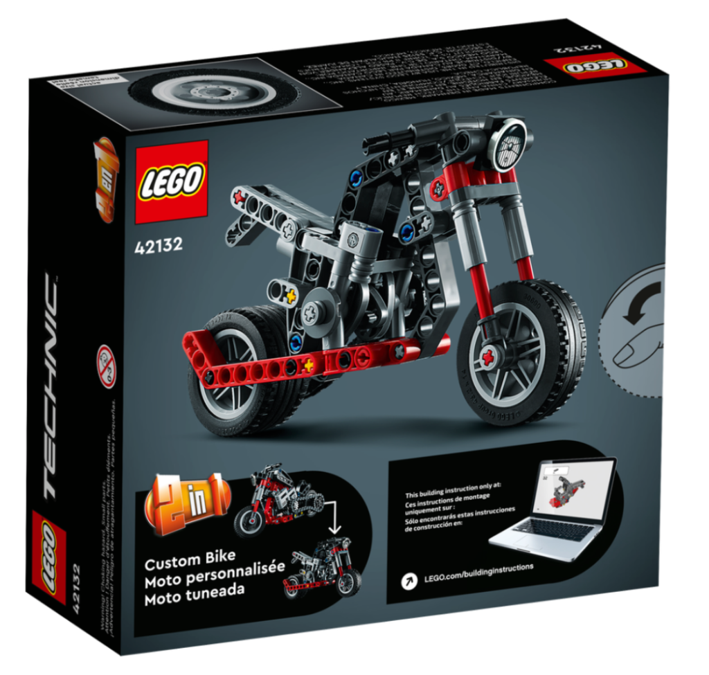 LEGO Technic 42132 Motorcyle box back
