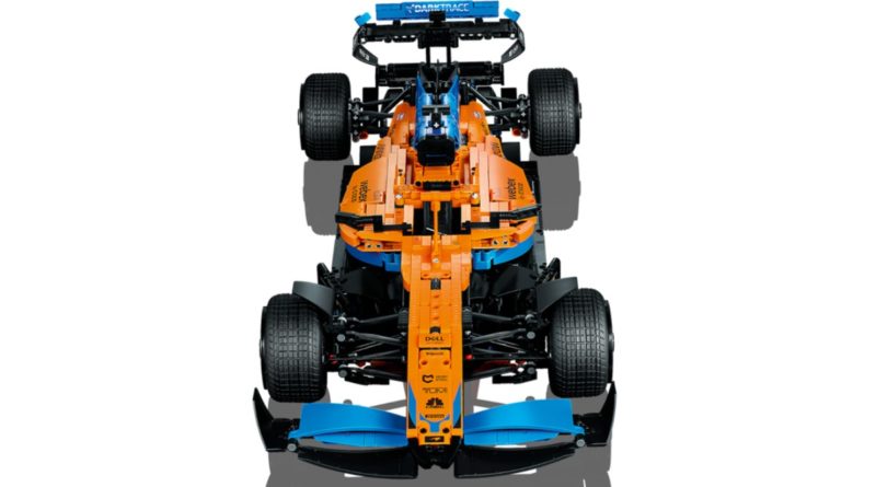 LEGO Technic 42141 McLaren ფორმულა ერთი სარბოლო მანქანის წინა გამორჩეული