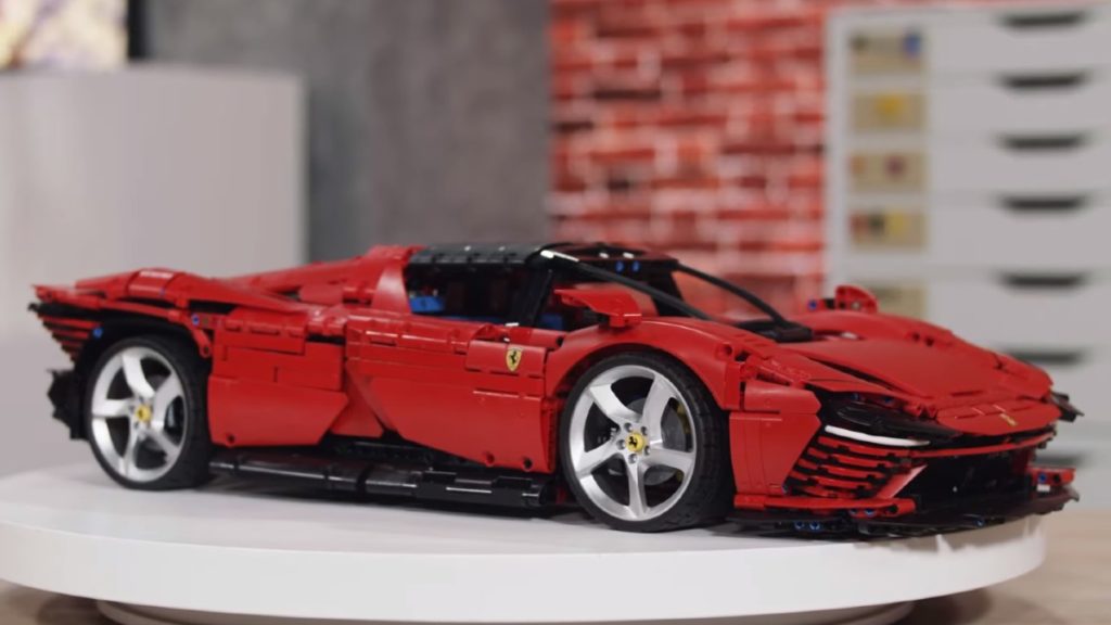 LEGO Technic 42143 Ferrari Daytona SP3 designer video featured