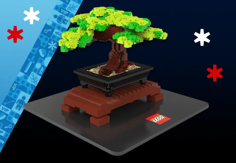 Lotteria dell'albero dei bonsai del fine settimana LEGO VIP
