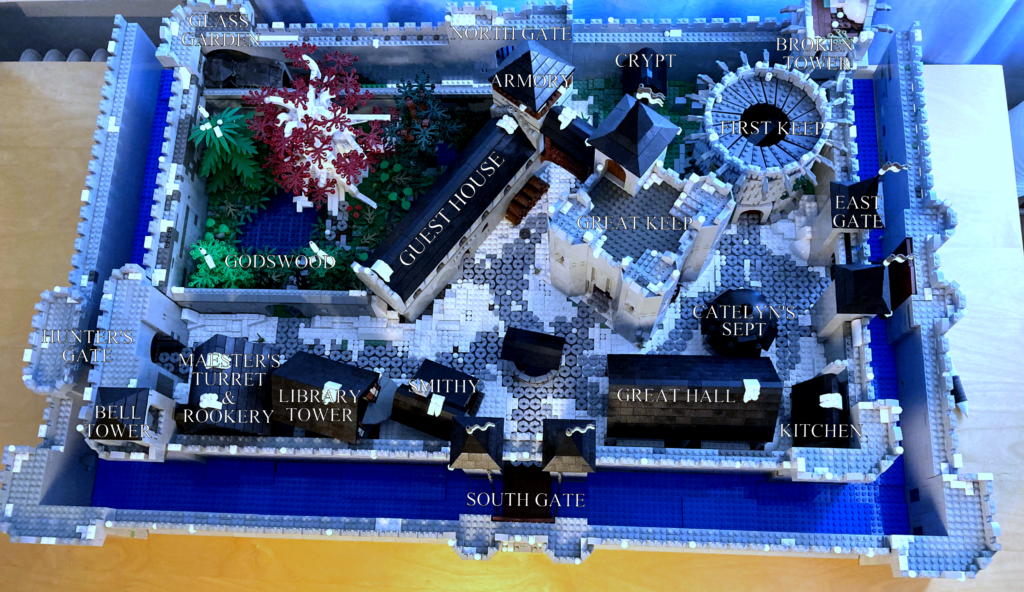 LEGO Winterfell Map