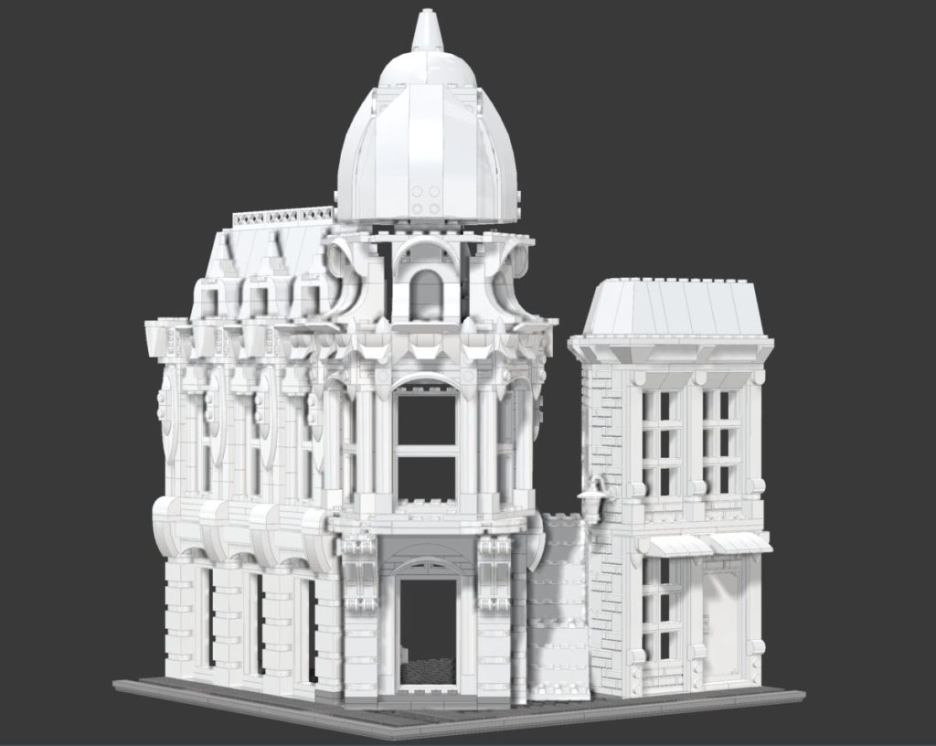 LEGO for Adults 10297 Boutique Hotel sketch model 2