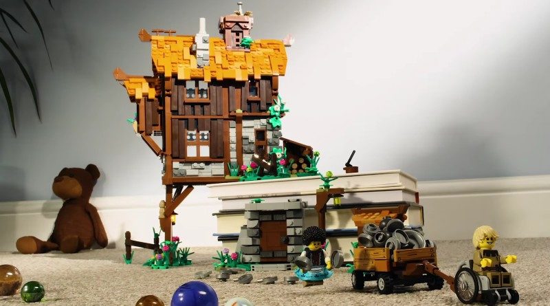 LEGO ricostruisce il mondo Hansel e Gretel in primo piano
