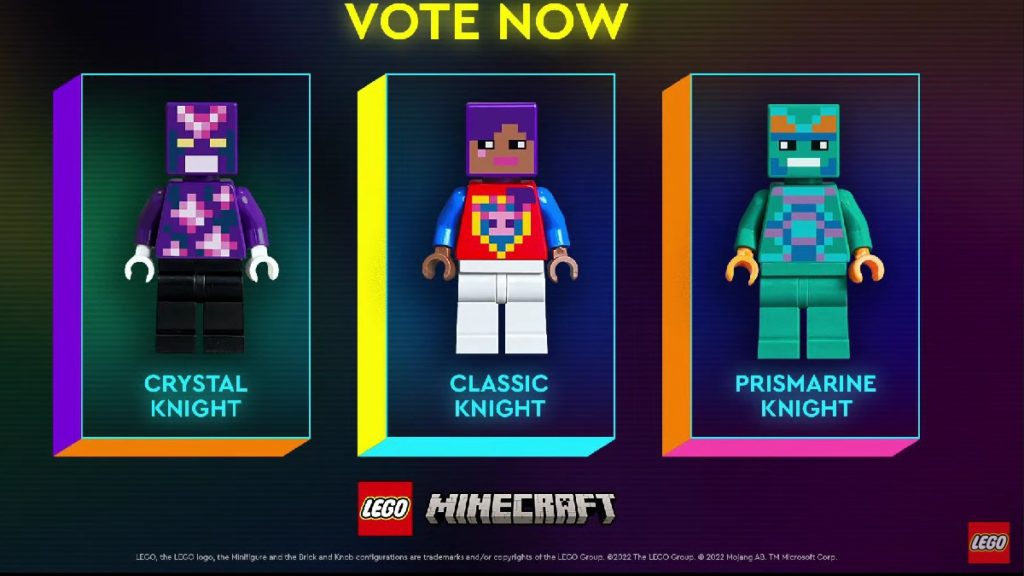 LEGO Minecraft lego con 2022 vote