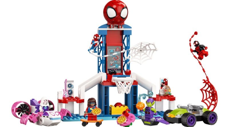 LEOG Marvel 10783 Spider Man Webquarters ritrovo in primo piano 1
