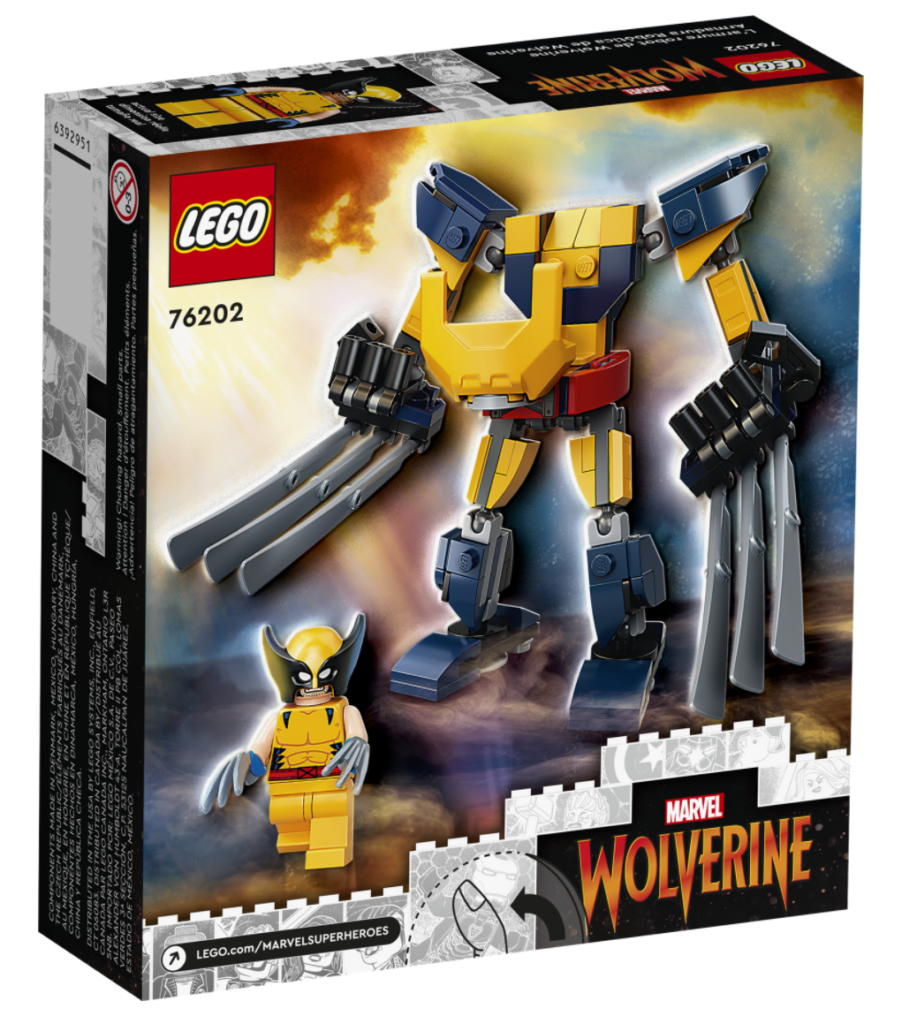 LEOG Marvel 76202 Wolverine Mech Armor box back