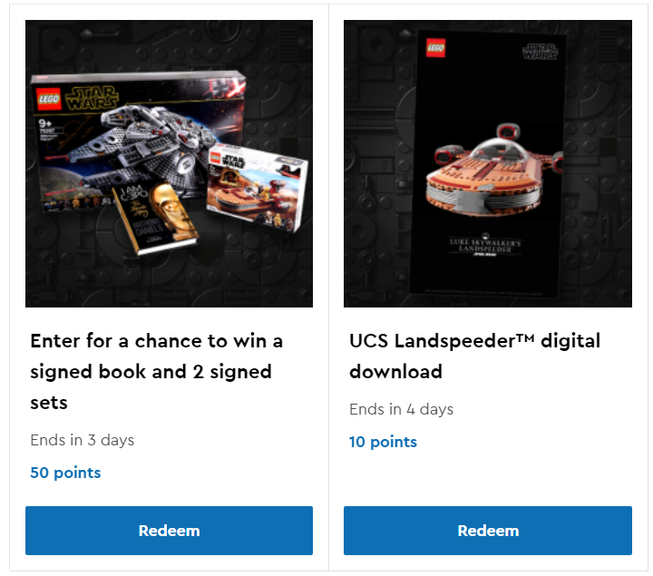 May the 4th LEGO Star Wars VIP rewards