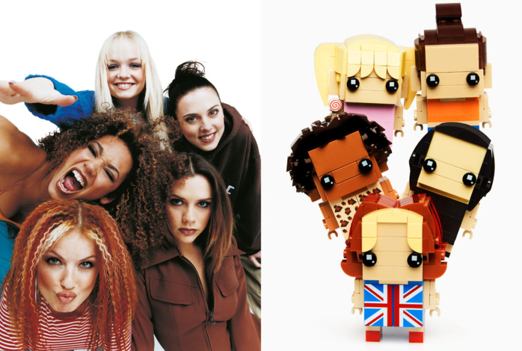 Spice Girls and LEGO BrickHeadz Spice Girls shot by Rankin 1