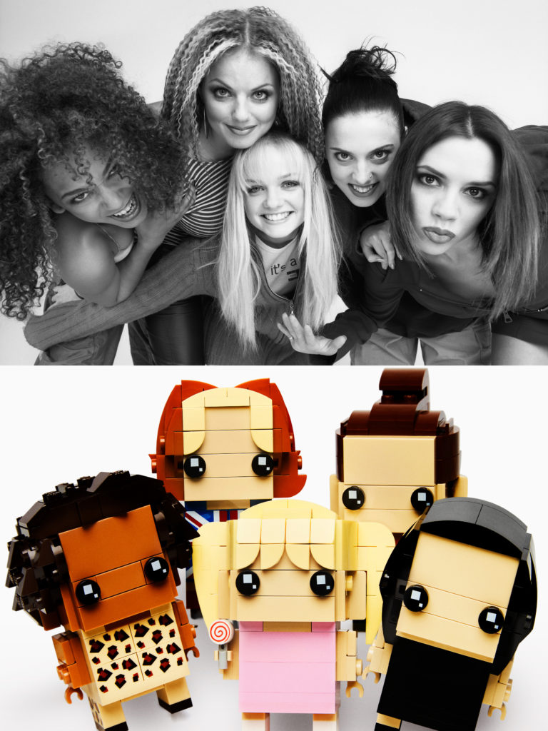Spice Girls and LEGO BrickHeadz Spice Girls shot by Rankin2