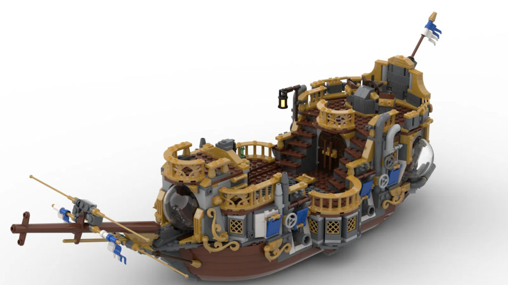 Steampunk airship LEGO Ideas no balloon 1 1