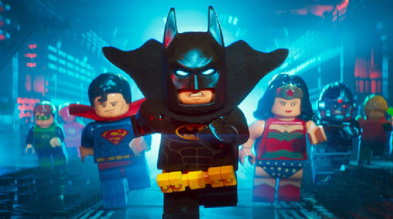Il LEGO Batman film Justice League in primo piano