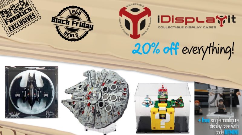 iDisplayit Brick Fanatics LEGO display cases Black Friday deals featured