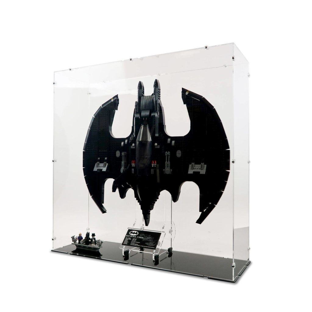 iDisplayit LEGO Batman 76161 1989 Batwing display case and vertical stand