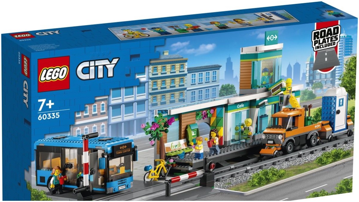 LEGO CITY Train Station rolls into view