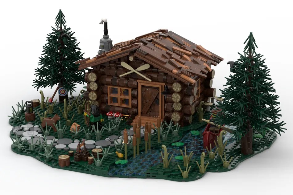 lego ideas log cabin 1