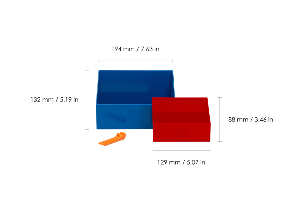 lego scooper measurements