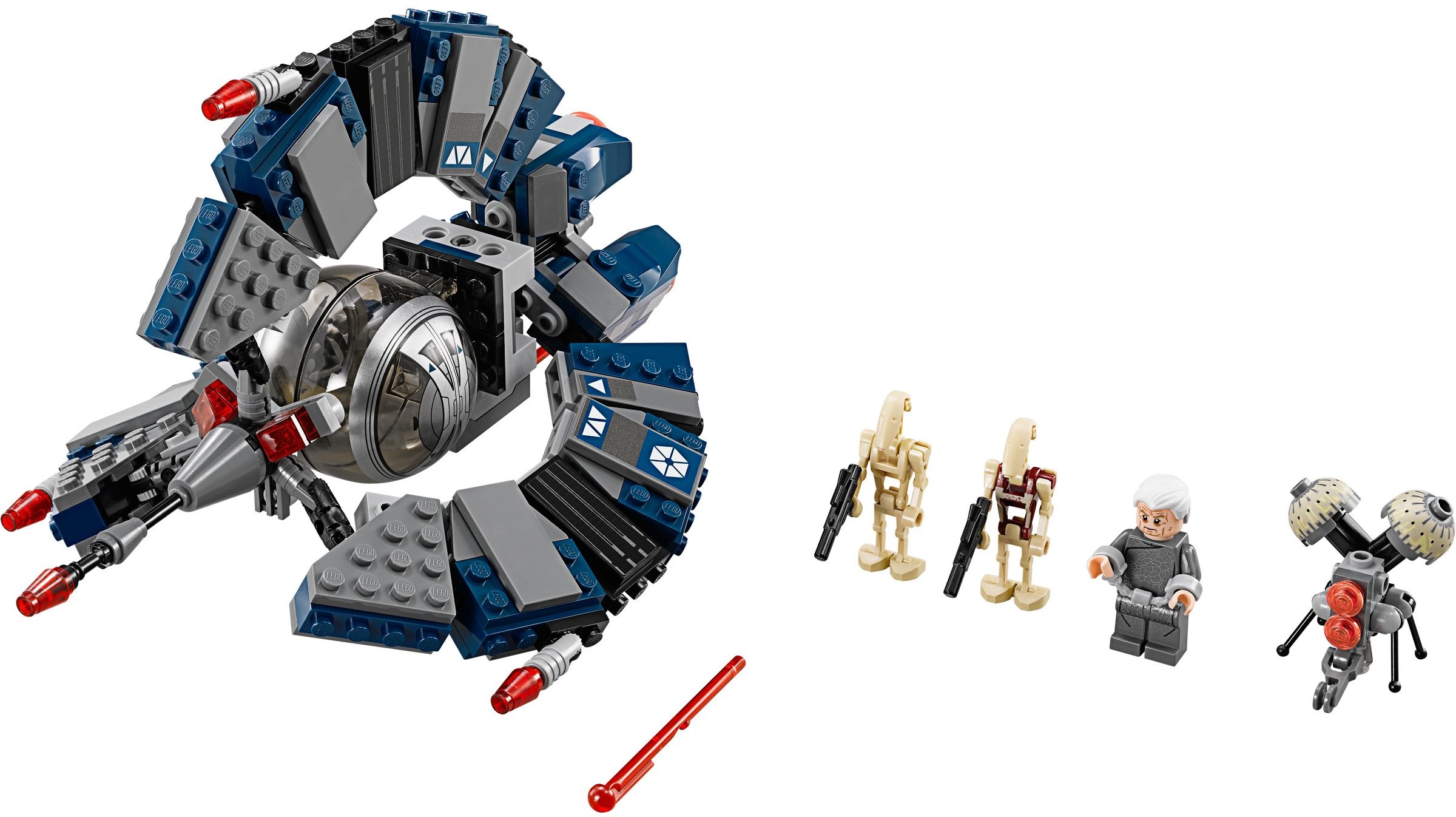 LEGO Translucent Black Star Wars Droid Tri Fighter Windscreen Piece 