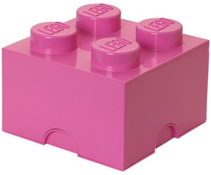 4 stud Pink Storage Bata - Brick Fanatics