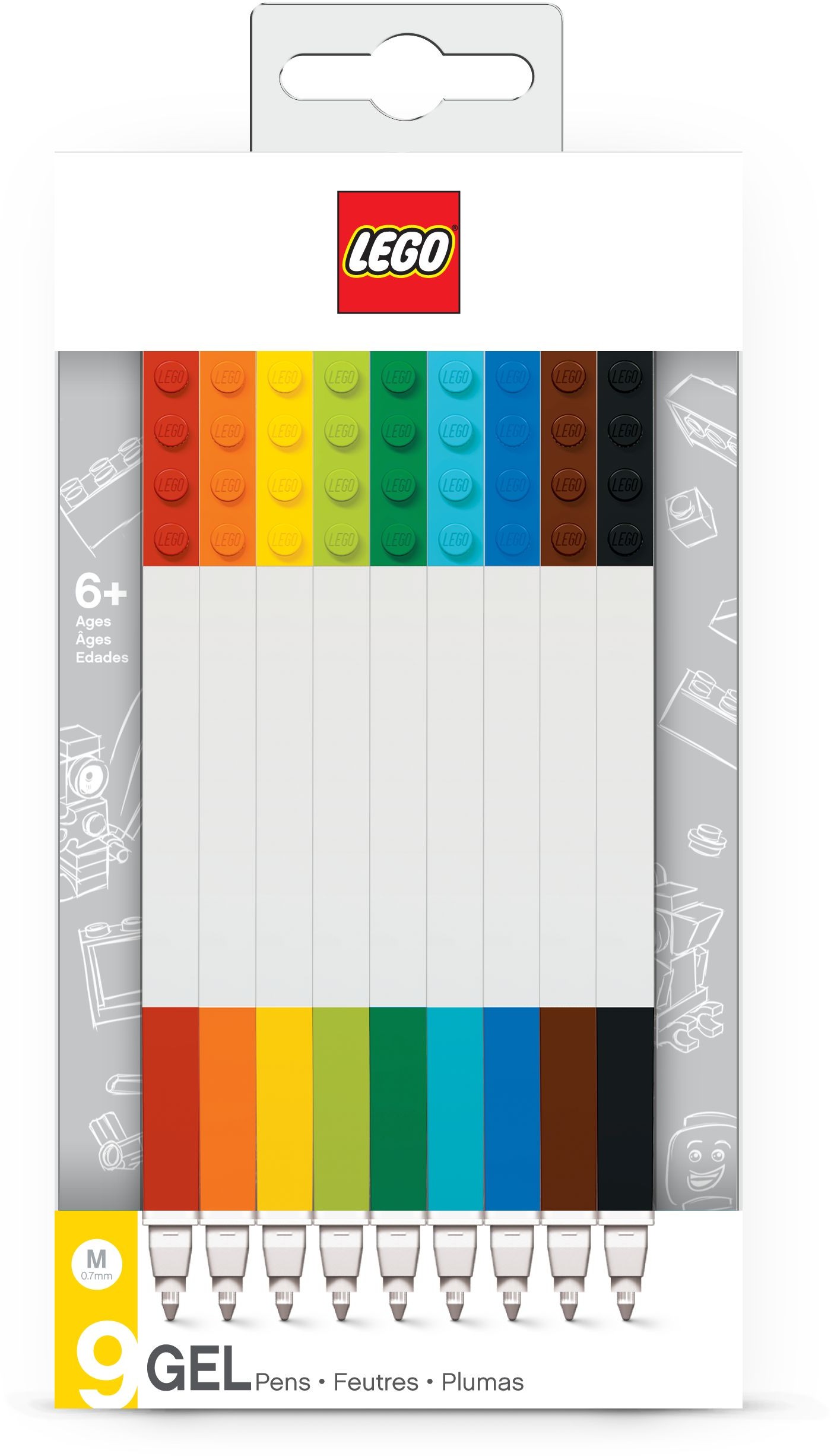 LEGO Assorted Gel Pens (Pack of 3)