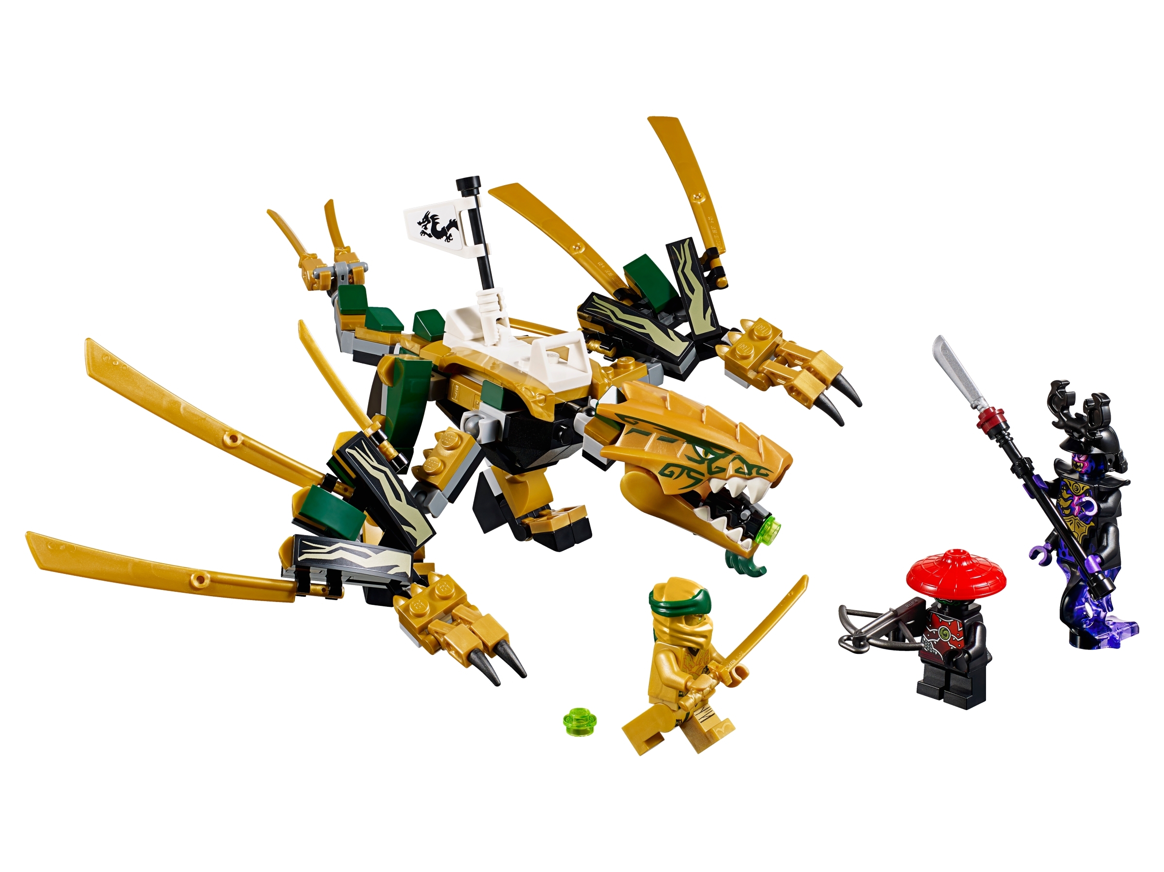 La batalla final Minifigura Lego Ninjago Lloyd Ninja Dorado 